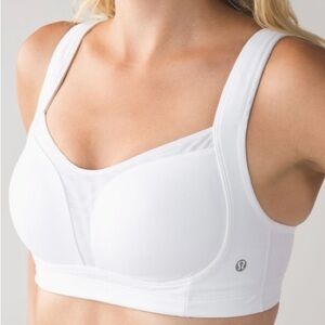 lululemon athletica Padded TaTa Tamer II White Bra Size 32D